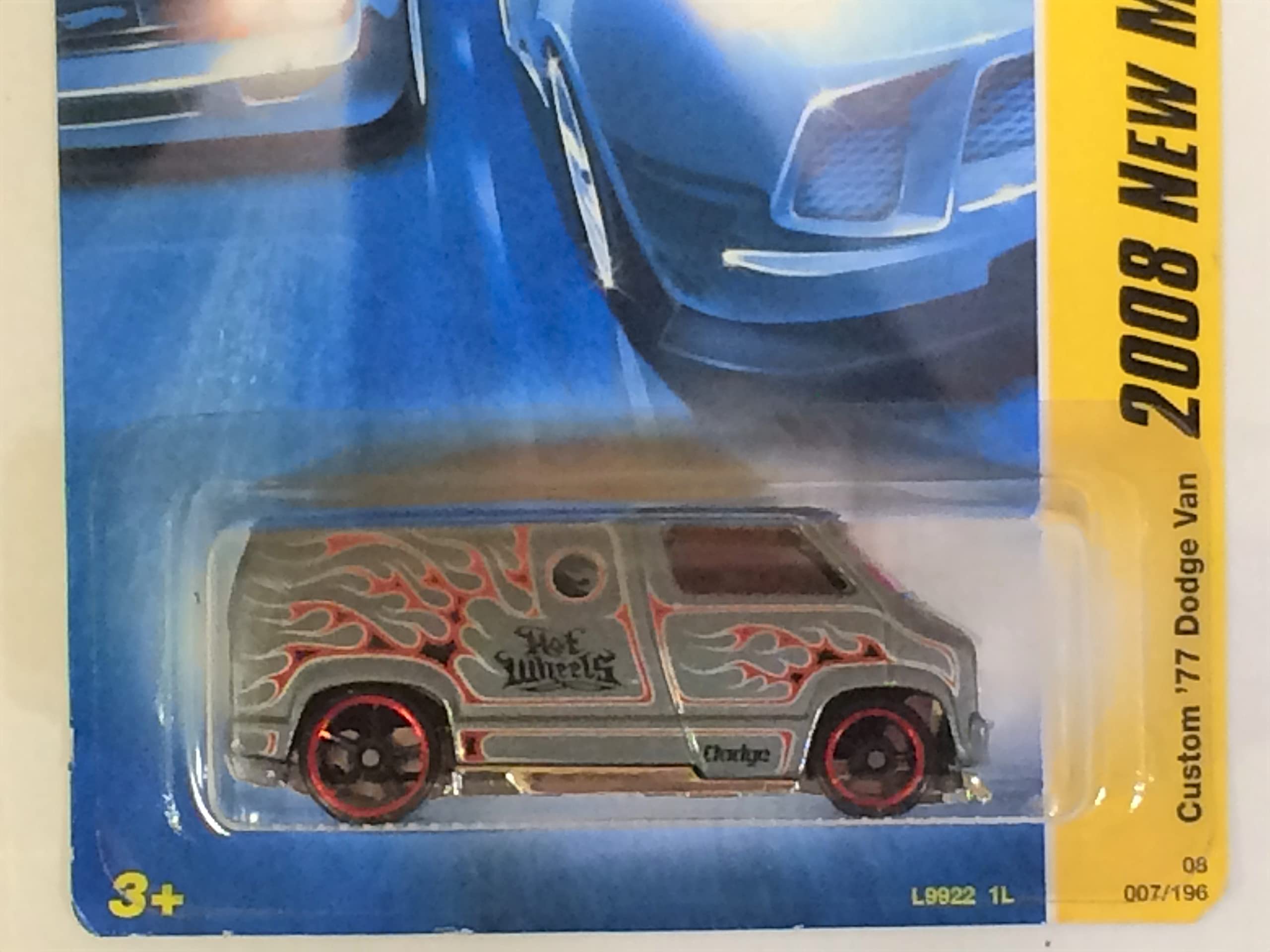 ミニカー Hot Wheels OGC Splitback 2008 2008 Hot Wheels #7 New Models 7/40 CUSTOM '77 DODGE VAN Gray
